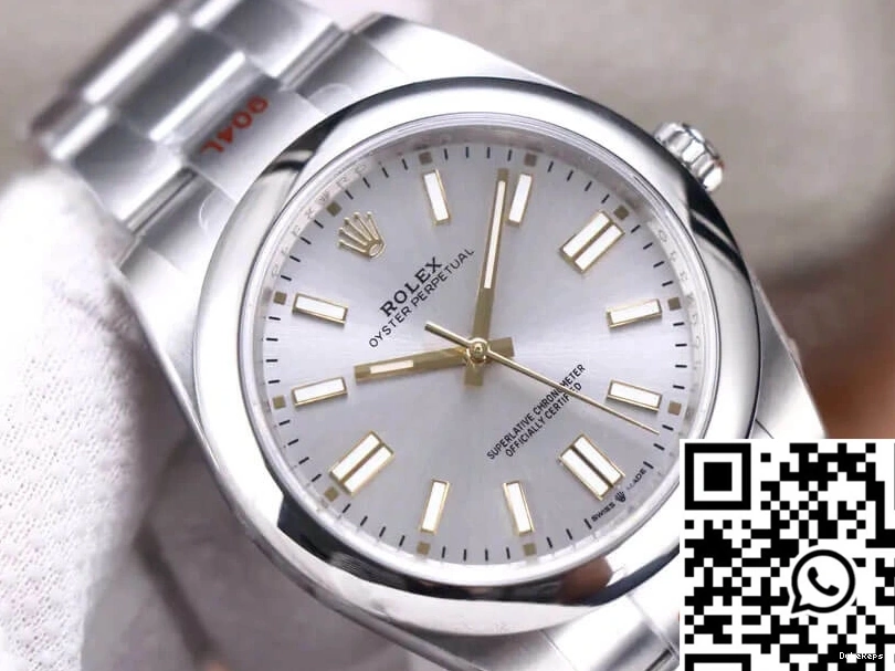 Dial EW 41MM Oyster Silver Perpetual Factory Rolex M124300-0001 0217